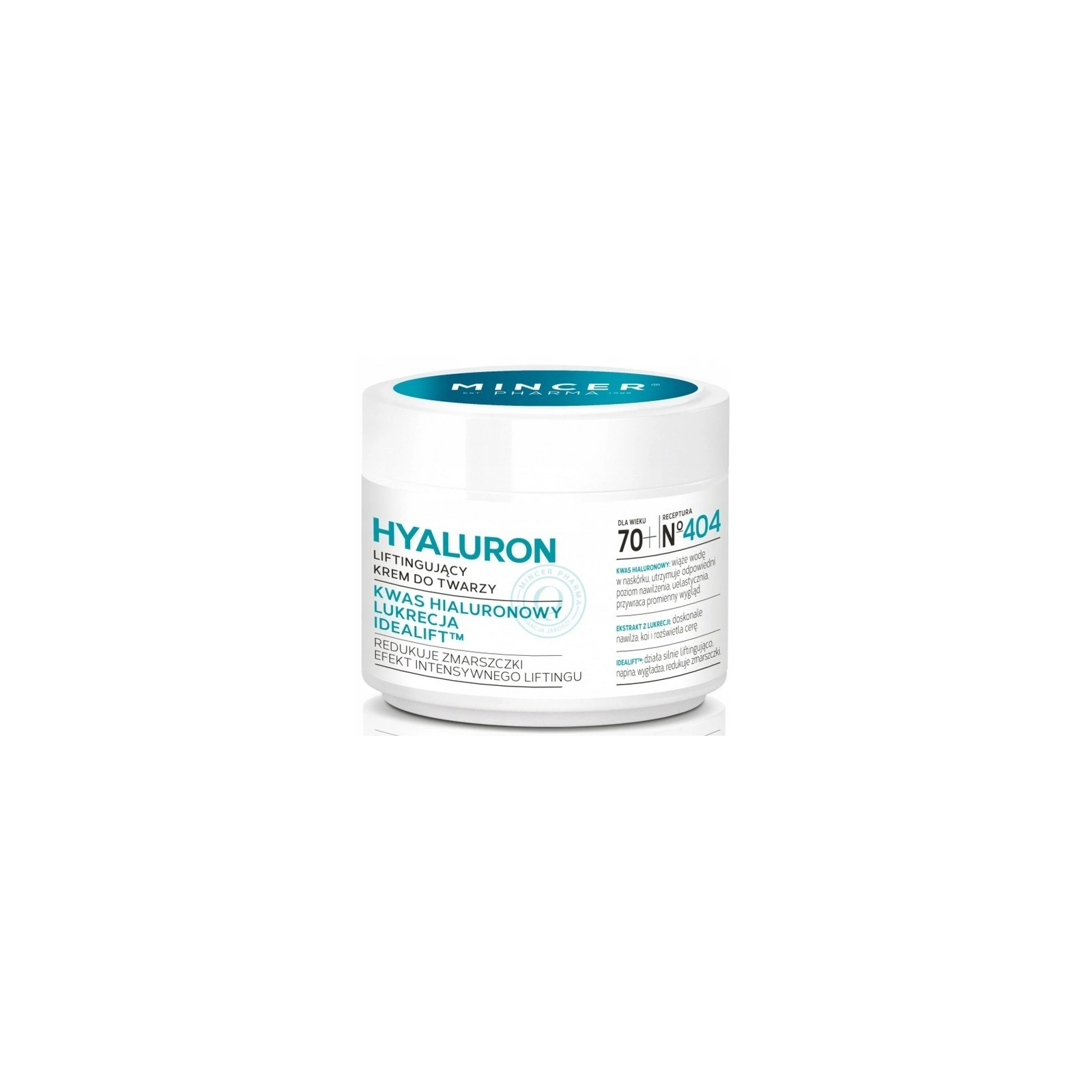 MINCER PHARMA Hyaluron liftingujący krem do twarzy 70+ 50ml