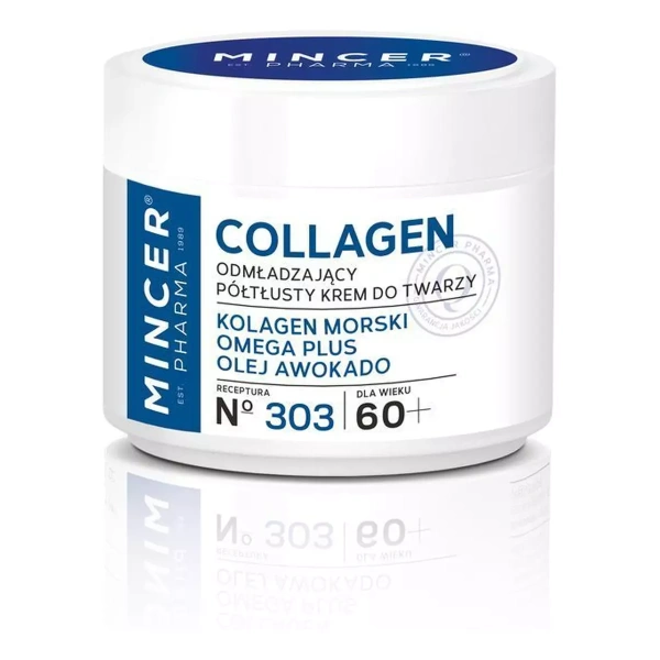 MINCER PHARMA Collagen półtłusty krem do twarzy 60+ 50ml