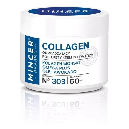 MINCER PHARMA Collagen półtłusty krem do twarzy 60+ 50ml