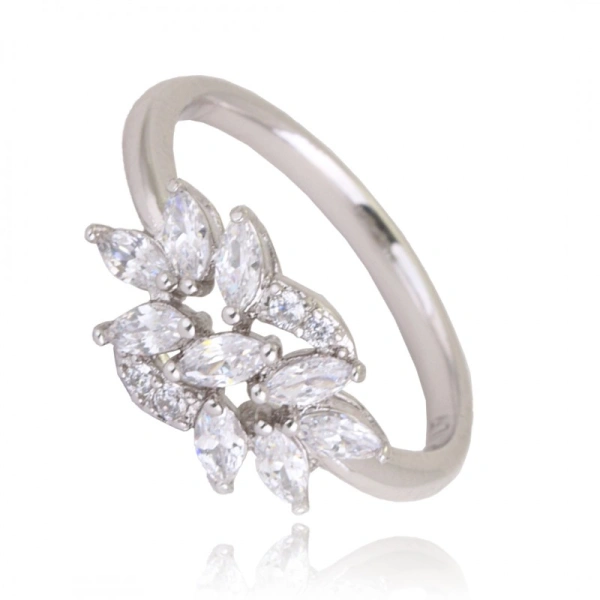 ECARLA pierścionek ze stali chirurgicznej platerowanej PST758R6