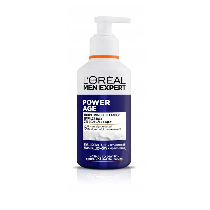 LOREAL Men Expert Power Age żel oczyszczający skóra normalna i sucha 260ml