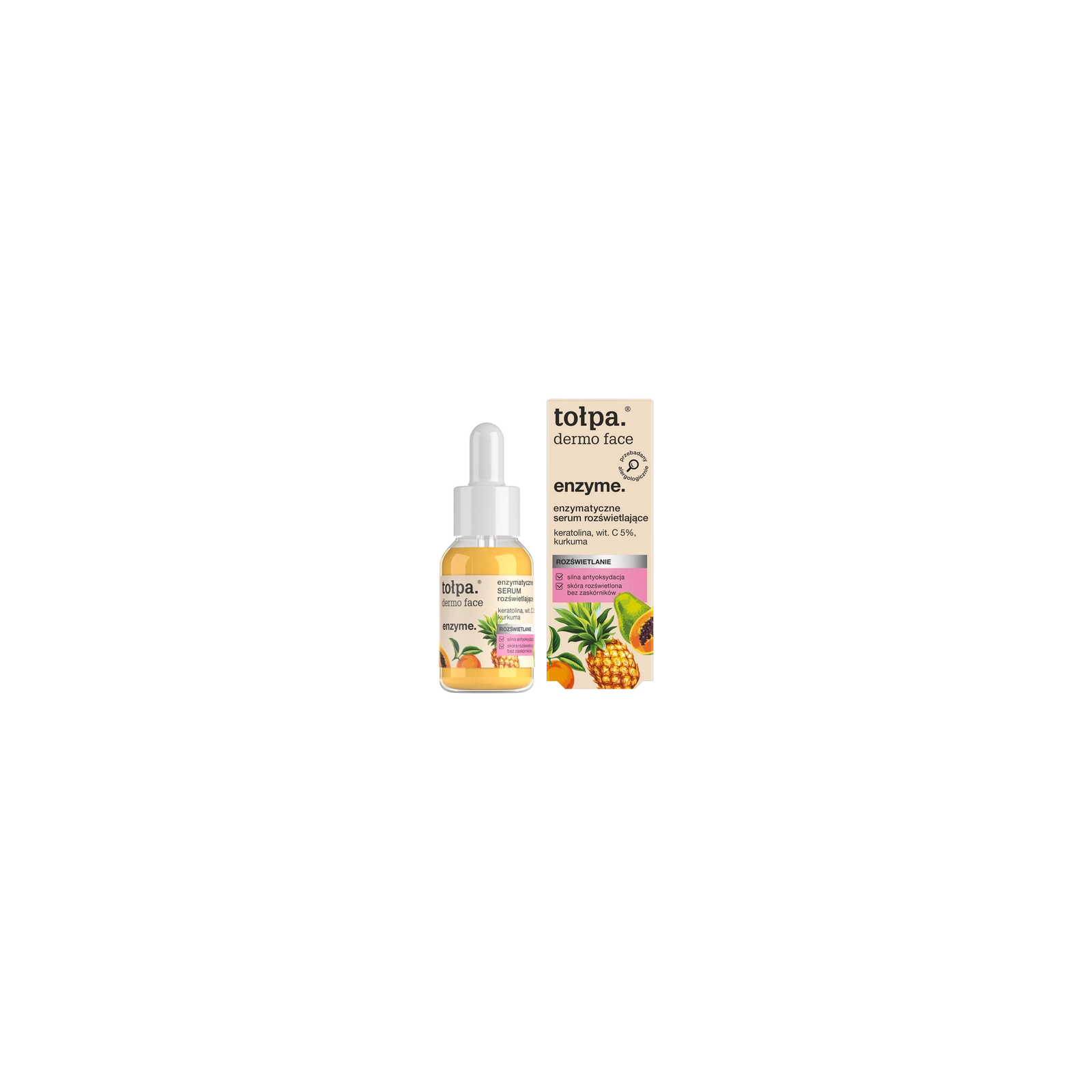 TOŁPA Dermo Face Enzyme enzymatyczne serum do twarzy rozświetlające 30ml