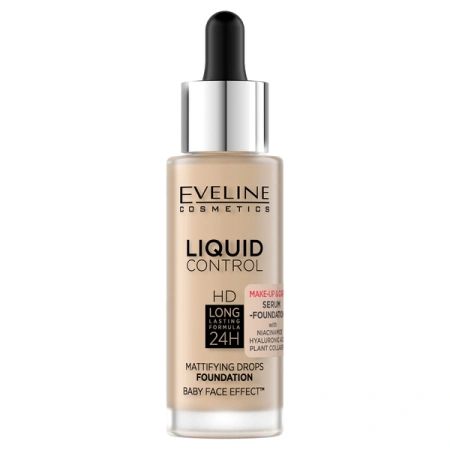 EVELINE Liquid Control HD podkład do twarzy 015 Light Vanilla 32ml