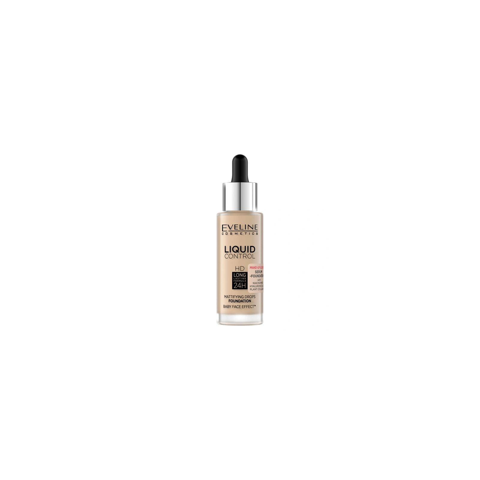 EVELINE Liquid Control HD podkład do twarzy 015 Light Vanilla 32ml