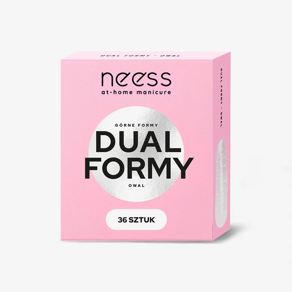 NEESS Dual Formy formy do akrylożelu owal 36szt