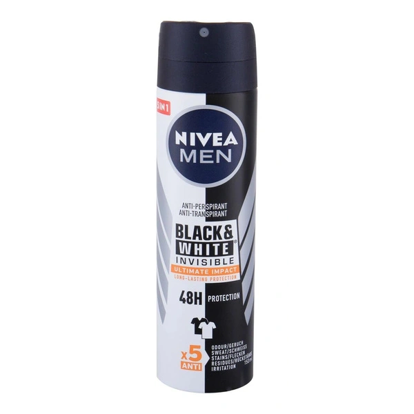 NIVEA Black & White Invisible antyperspirant w sprayu Ultimate Impact 150ml