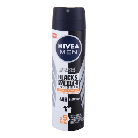 NIVEA Black & White Invisible antyperspirant w sprayu Ultimate Impact 150ml