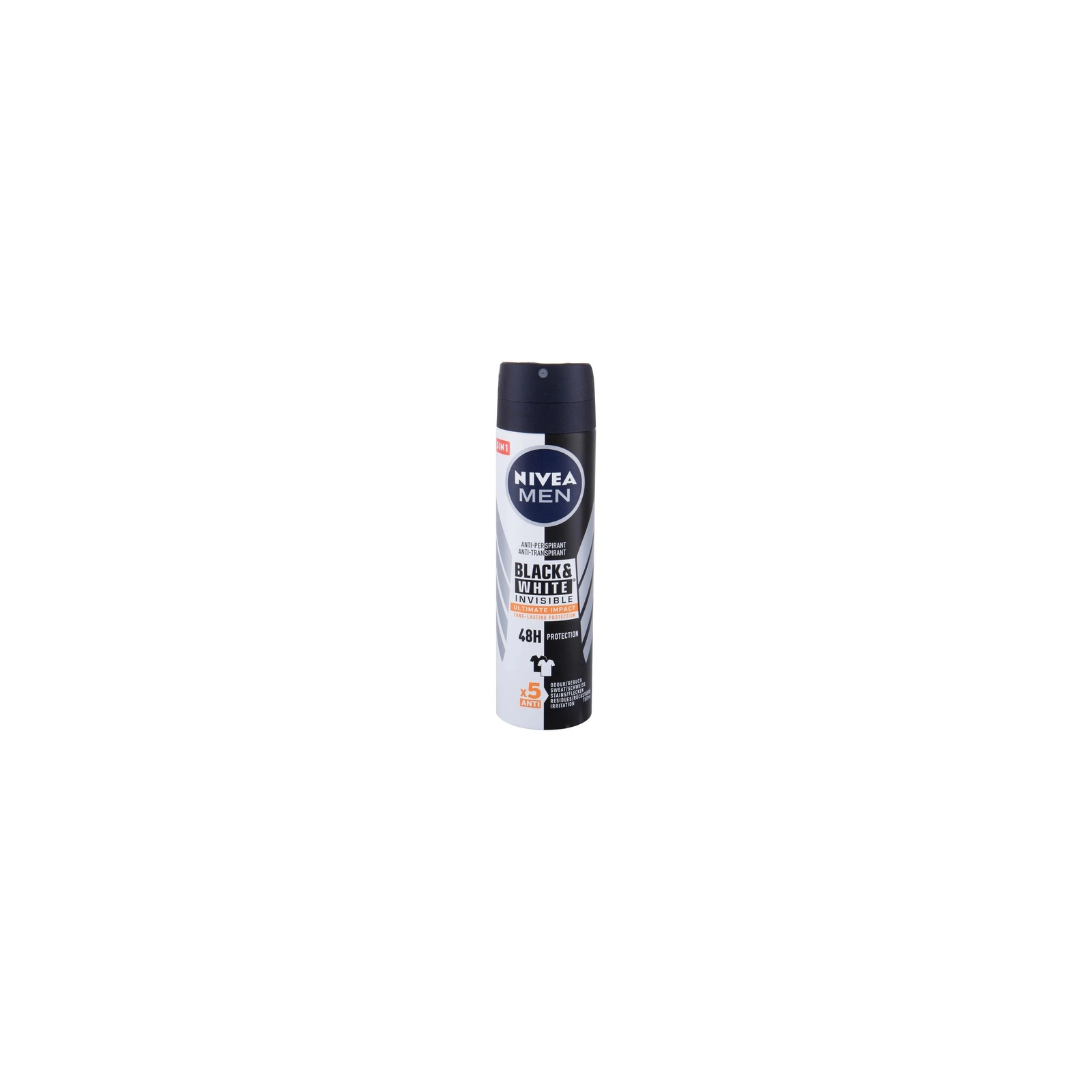 NIVEA Black & White Invisible antyperspirant w sprayu Ultimate Impact 150ml