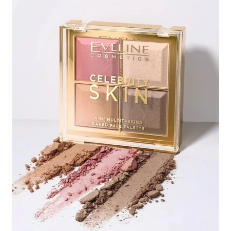 EVELINE Celebrity Skin wielofunkcyjna paleta do konturowania 4w1 16g