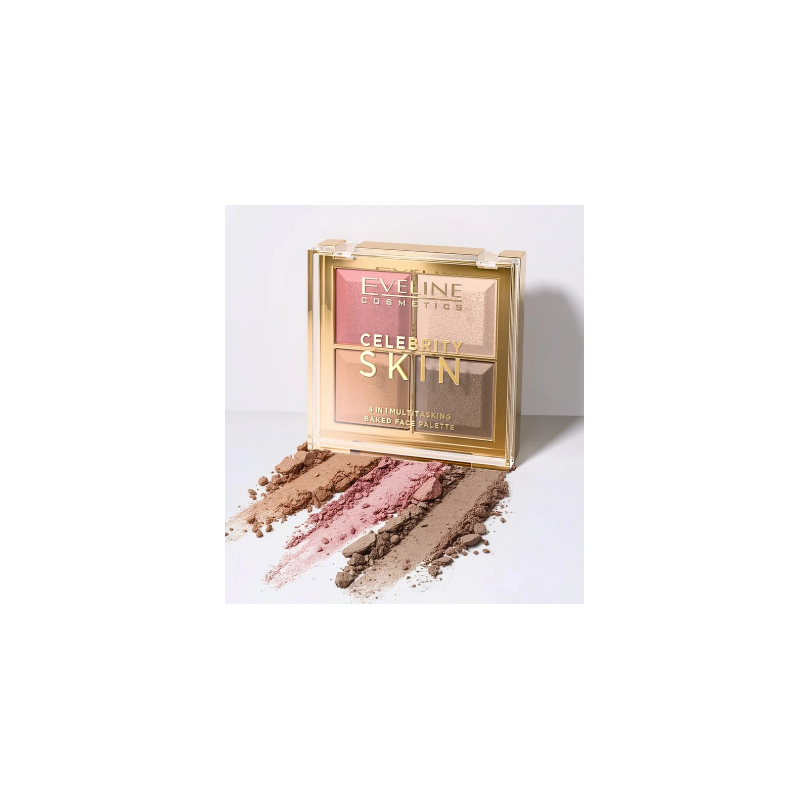 EVELINE Celebrity Skin wielofunkcyjna paleta do konturowania 4w1 16g