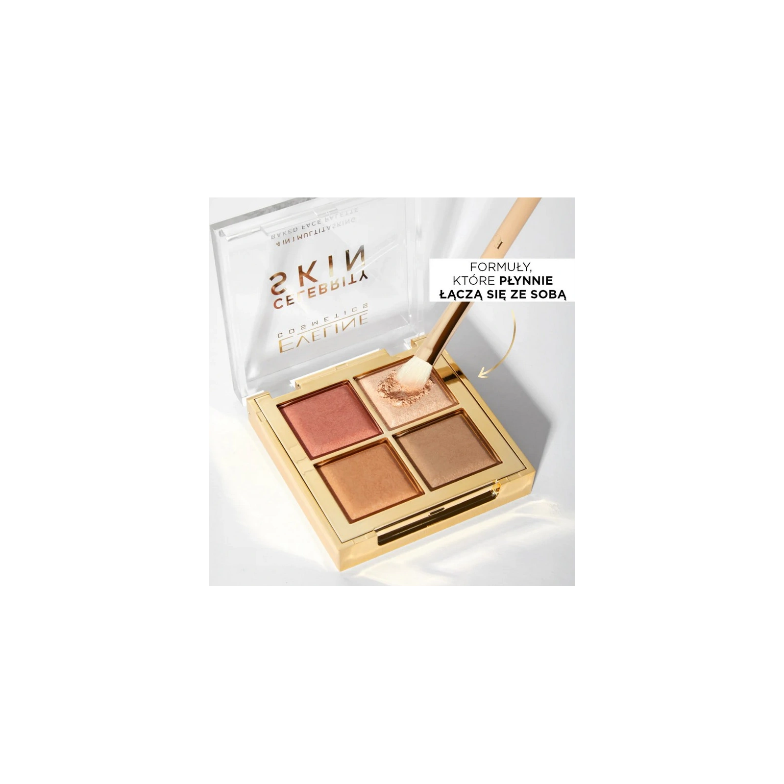 EVELINE Celebrity Skin wielofunkcyjna paleta do konturowania 4w1 16g