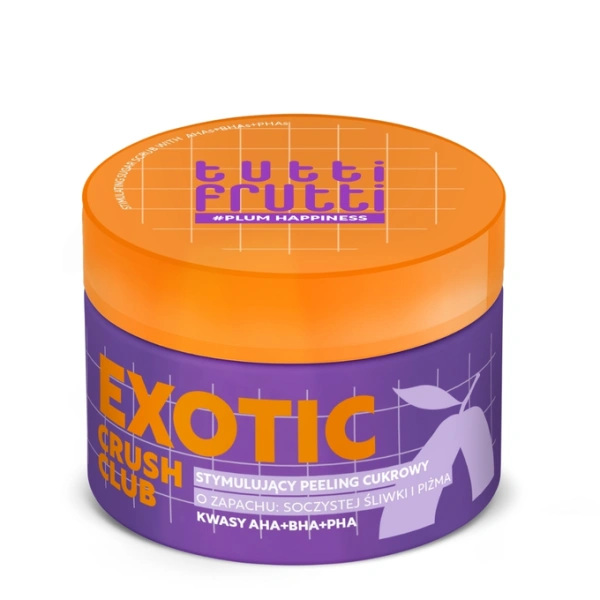 FARMONA Tutti Frutti Exotic Crush Club stymulujący peeling cukrowy Soczysta Śliwka i Piżmo 250ml