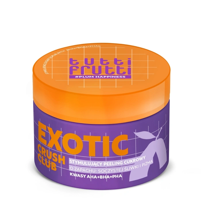 FARMONA Tutti Frutti Exotic Crush Club stymulujący peeling cukrowy Soczysta Śliwka i Piżmo 250ml