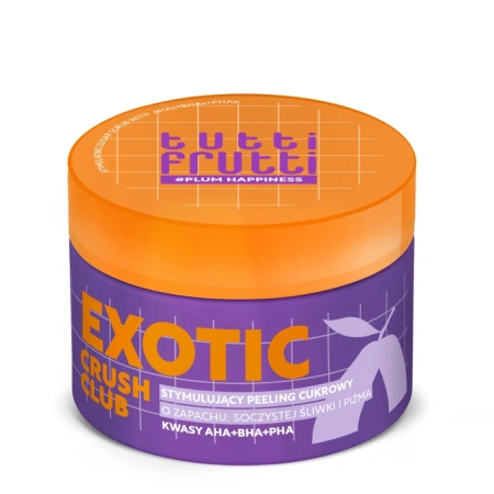 FARMONA Tutti Frutti Exotic Crush Club stymulujący peeling cukrowy Soczysta Śliwka i Piżmo 250ml