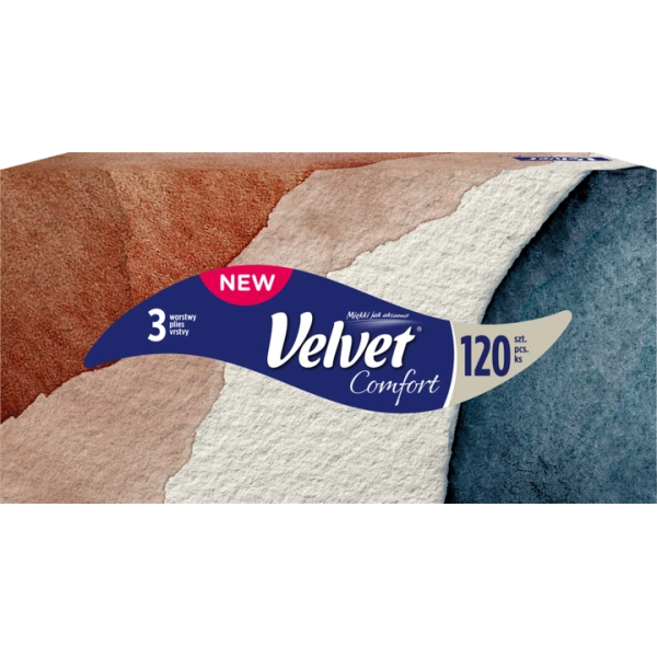 VELVET Comfort chusteczki higieniczne uniwersalne 120szt