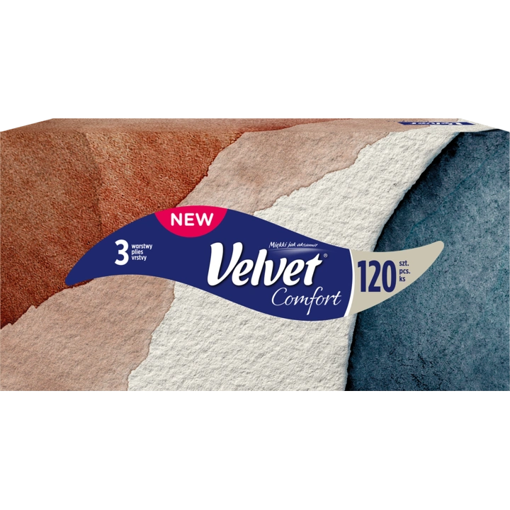 VELVET Comfort chusteczki higieniczne uniwersalne 120szt
