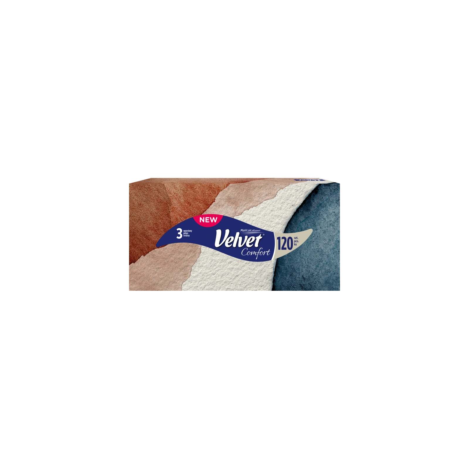 VELVET Comfort chusteczki higieniczne uniwersalne 120szt
