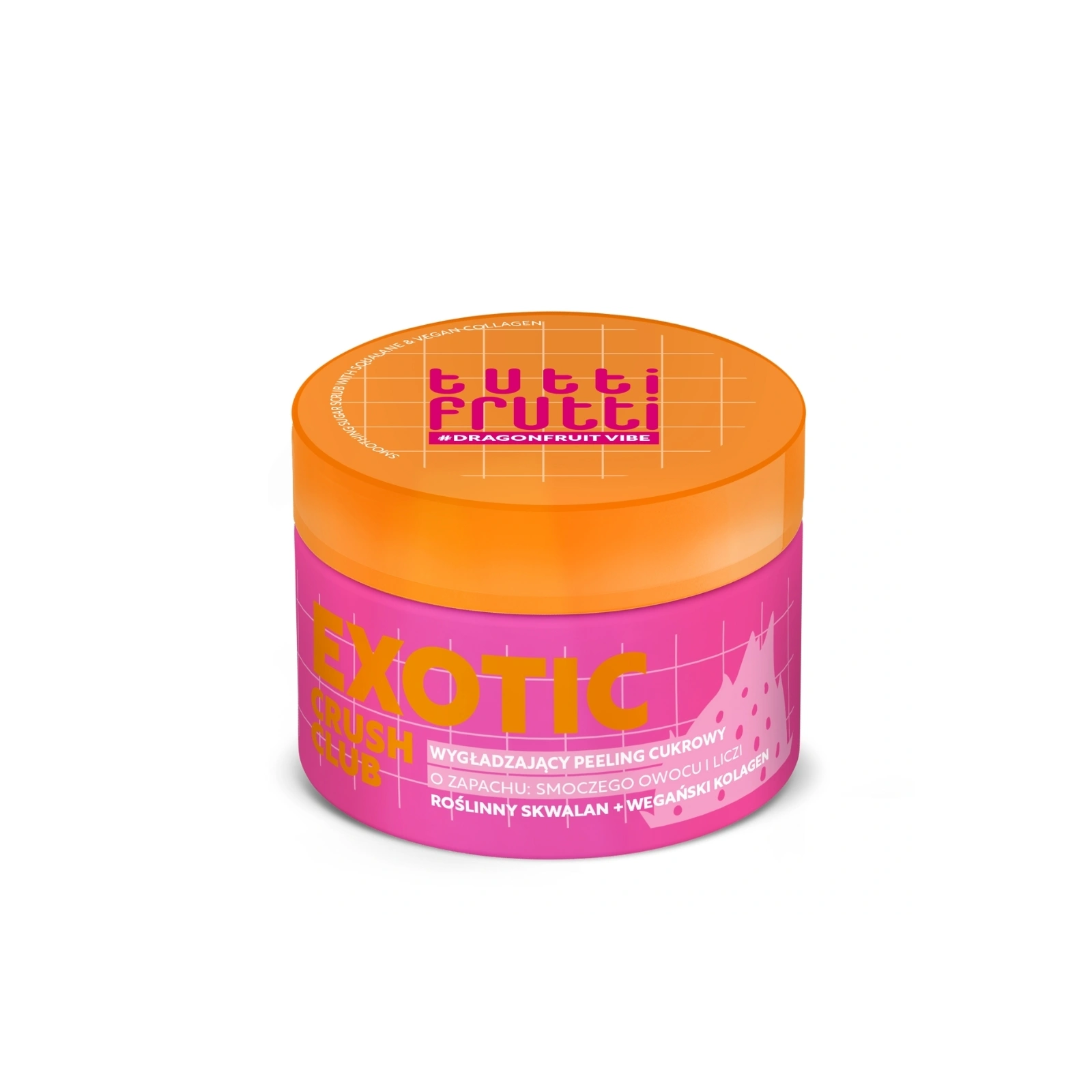 FARMONA Tutti Frutti Exotic Crush Club wygładzający peeling cukrowy Smoczy Owoc i Liczi 250ml