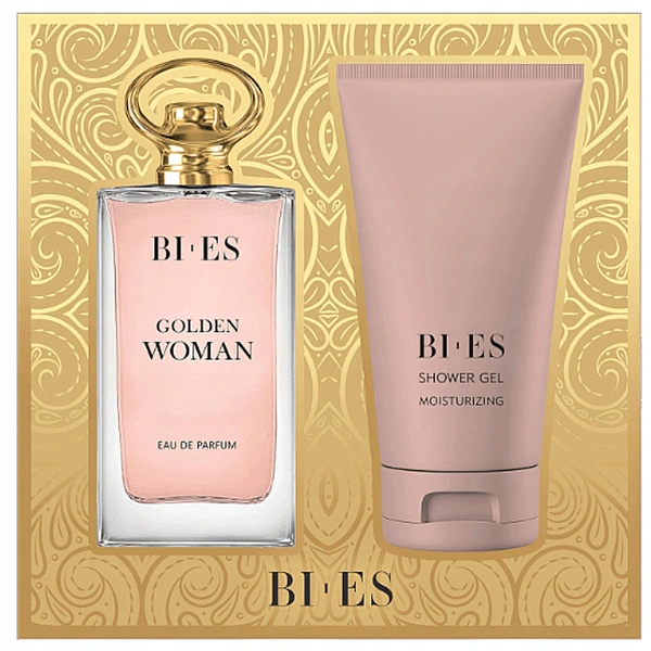 BIES Woman Golden zestaw damski [woda perfumowana 90ml + żel pod prysznic 150ml]