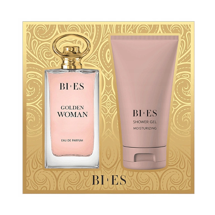 BIES Woman Golden zestaw damski [woda perfumowana 90ml + żel pod prysznic 150ml]