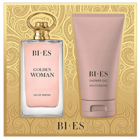 BIES Woman Golden zestaw damski [woda perfumowana 90ml + żel pod prysznic 150ml]
