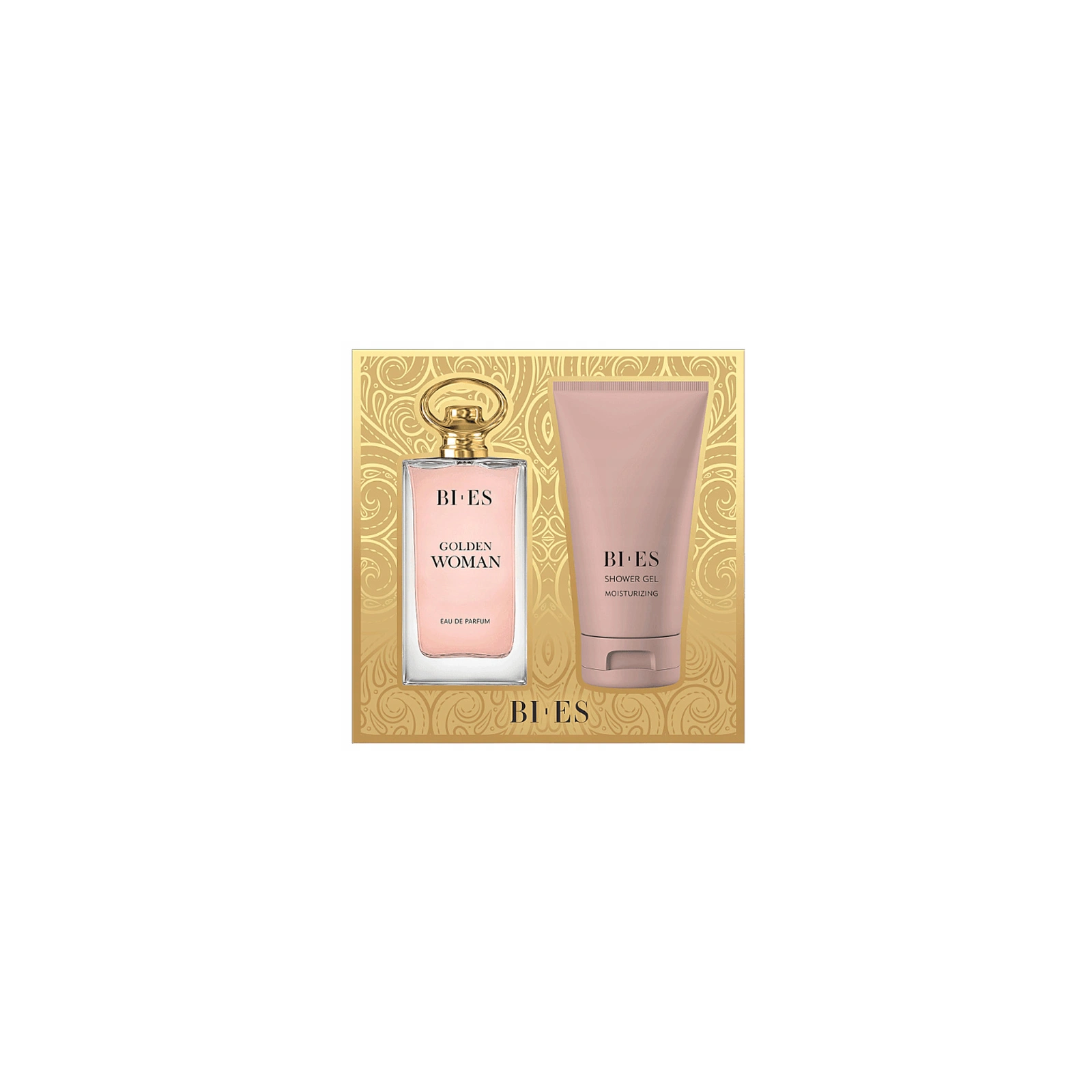 BIES Woman Golden zestaw damski [woda perfumowana 90ml + żel pod prysznic 150ml]
