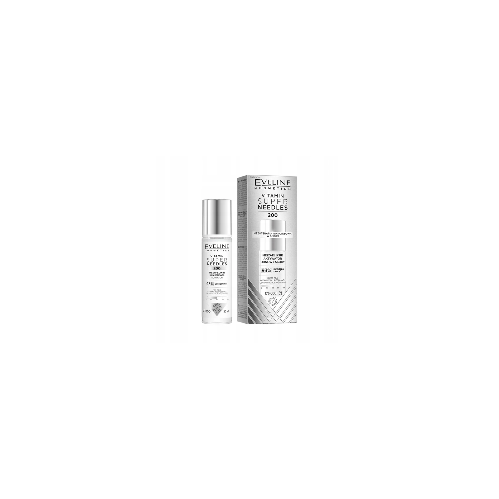 EVELINE Vitamin Super Needles 200 mezo-eliksir aktywator odnowy skóry 50ml