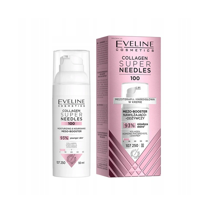 EVELINE Collagen Super Needles 100 mezo-booster nawilżająco-odżywczy 50ml