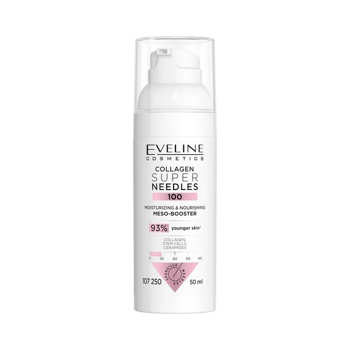 EVELINE Collagen Super Needles 100 mezo-booster nawilżająco-odżywczy 50ml