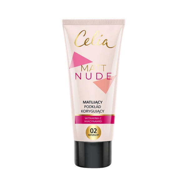 CELIA Matt Nude matujący podkład korygujący 02 Naturalny 30ml