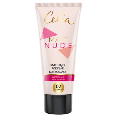 CELIA Matt Nude matujący podkład korygujący 02 Naturalny 30ml