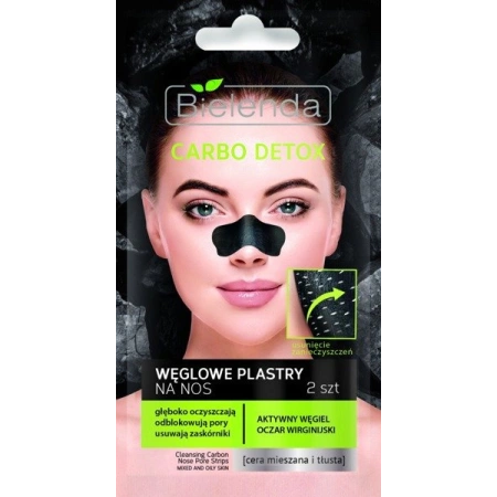 BIELENDA Carbo Detox węglowe plastry na nos 2szt