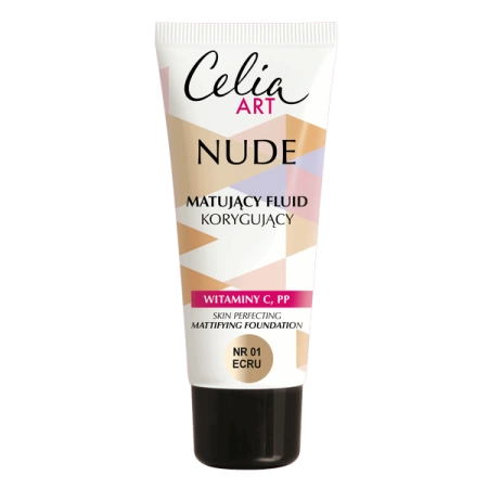 CELIA Art Nude matujący fluid korygujący 01 Ecru 30ml