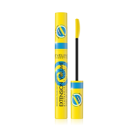 EVELINE 4D Extension Volume mascara Zółta Black 10ml