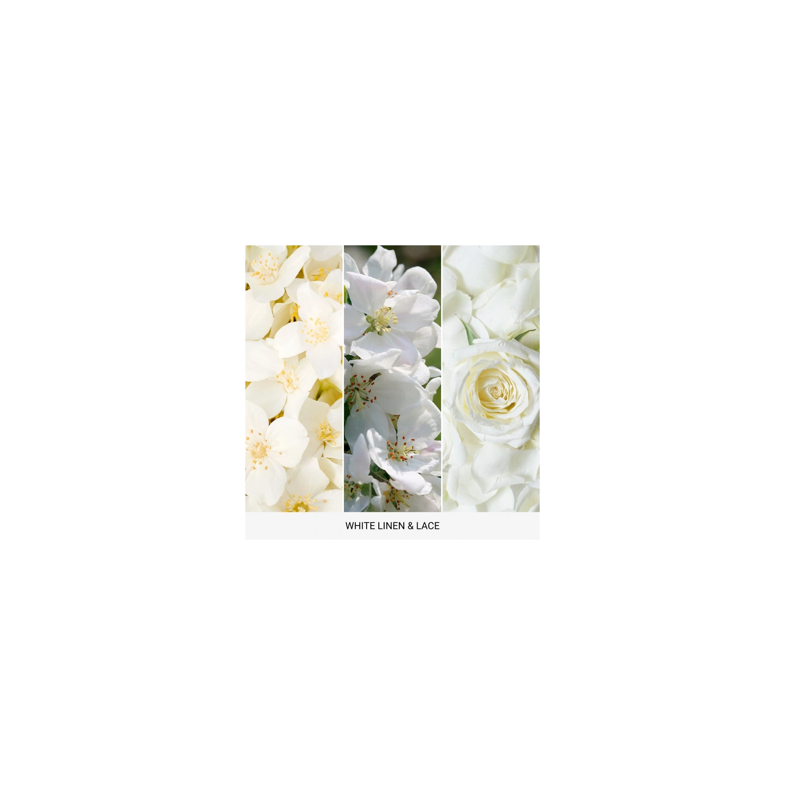 YANKEE CANDLE Home Inspiration Średnia świeca w słoiku WHITE LINEN & LACE 340g