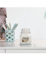 YANKEE CANDLE Home Inspiration Średnia świeca w słoiku WHITE LINEN & LACE 340g