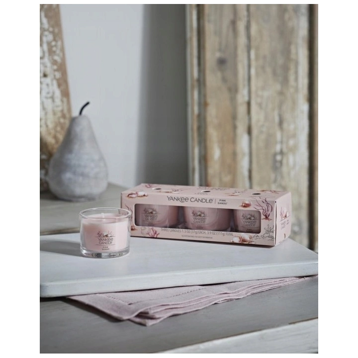 YANKEE CANDLE Signature Mini świeca w słoiku PINK SANDS 37g