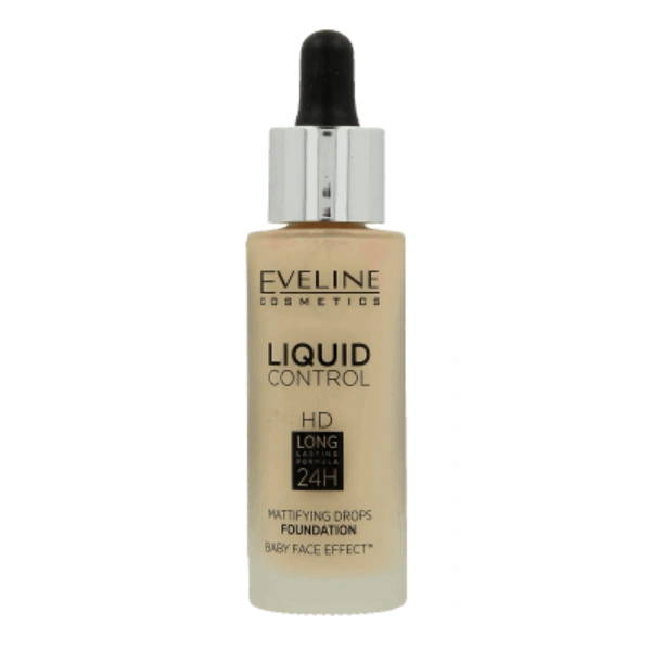 EVELINE Liquid Control HD podkład do twarzy 015 Light Vanilla 32ml