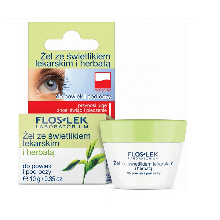 FLOSLEK Żel ze Świetlikiem Lekarskim i Herbatą 10g