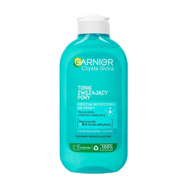 GARNIER Czysta Skóra tonik matujący zwężający pory 200ml