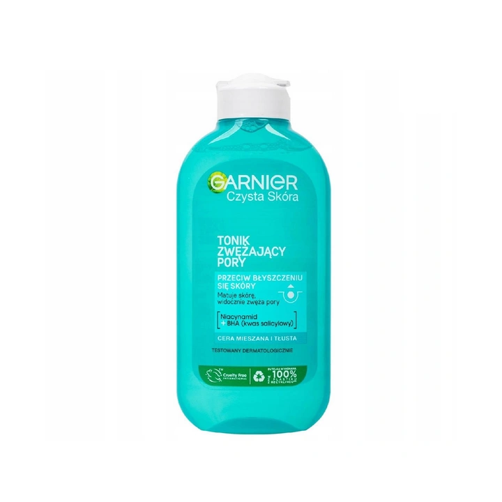 GARNIER Czysta Skóra tonik matujący zwężający pory 200ml