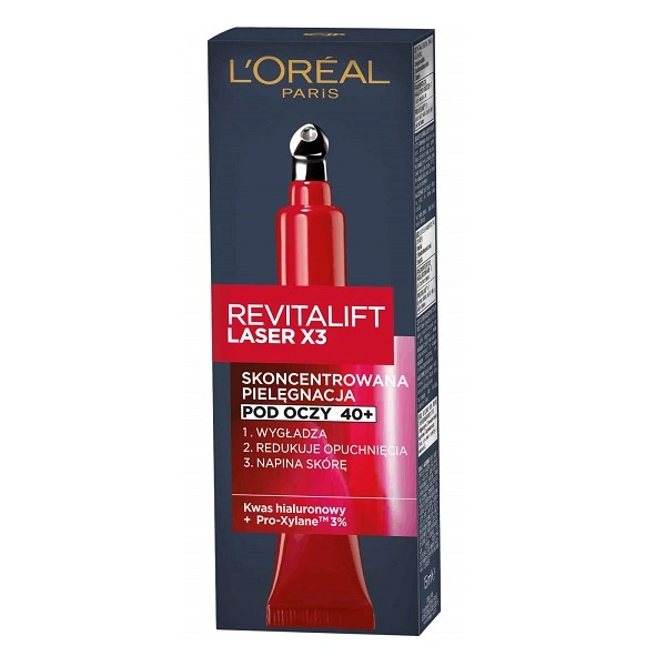 L'OREAL Revitalift Laser X3 anti-age krem pod oczy Zaawansowana Pielęgnacja 15ml