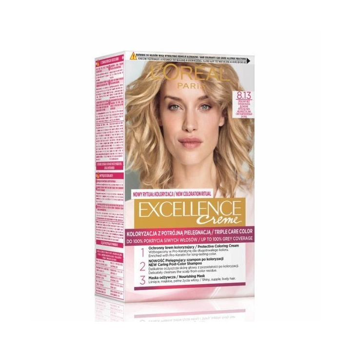 LOREAL Excellence Creme farba do włosów 8.13