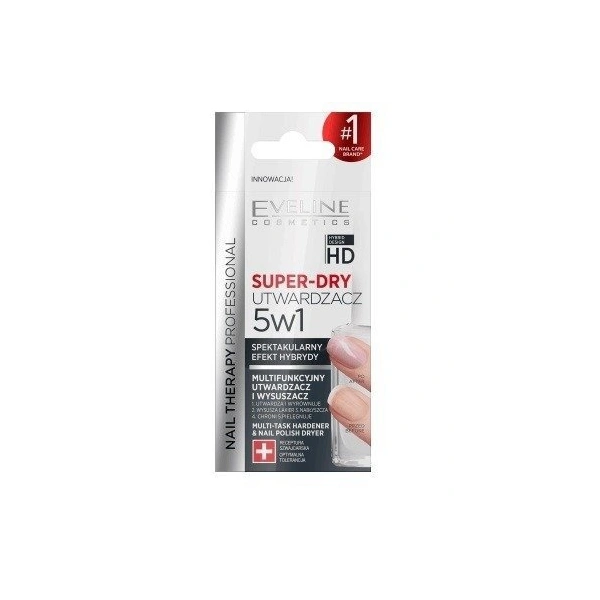 EVELINE Nail Therapy Super-Dry utwardzacz 5w1 12ml