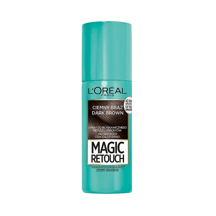 LOREAL Magic Retouch spray maskujący odrosty Ciemny Brąz 75ml