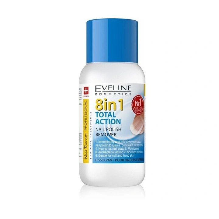 EVELINE 8w1 Total Action zmywacz do paznokci 150ml