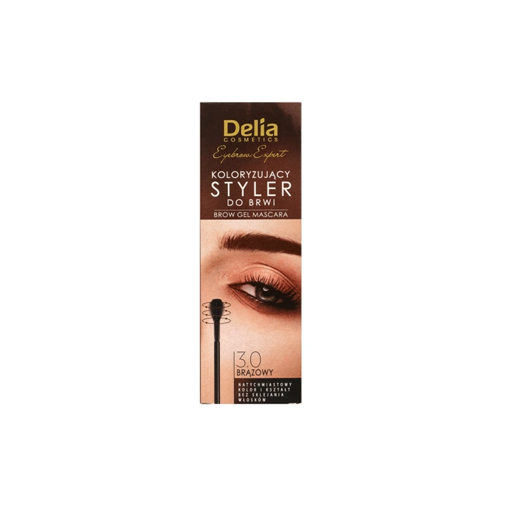 DELIA Eyebrow Expert Styler do brwi 3.0 Brązowy 11ml