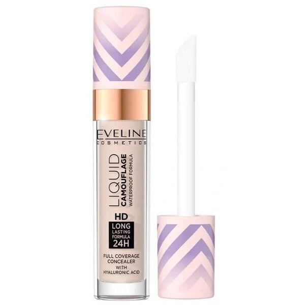 EVELINE Liquid Camouflage HD korektor do twarzy WTP 02 Light Vanilla 7,5ml