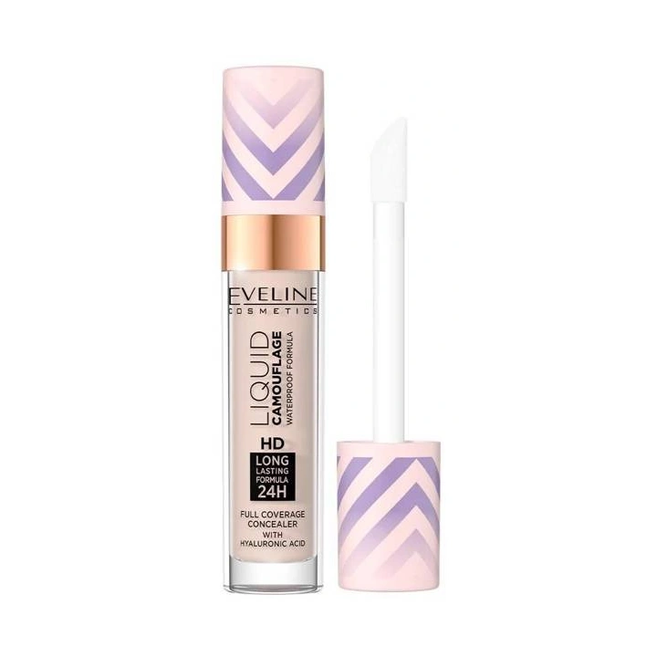 EVELINE Liquid Camouflage HD korektor do twarzy WTP 02 Light Vanilla 7,5ml