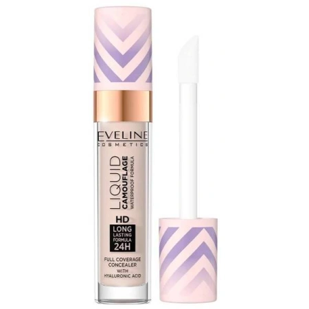EVELINE Liquid Camouflage HD korektor do twarzy WTP 02 Light Vanilla 7,5ml